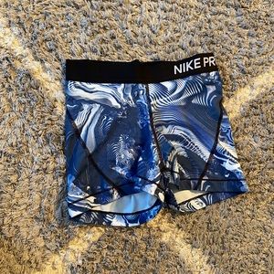 multi colored nike pro shorts